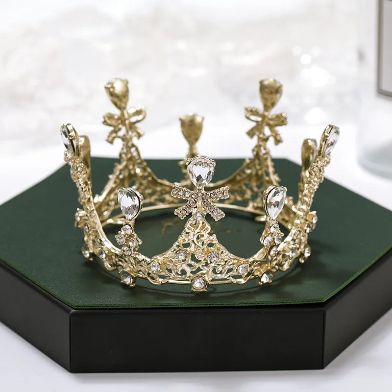 Silver Rhinestone Princess Crowns For Girls Kids