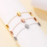 Silver Girls Boys Charm Bracelet Adjustable Chains Mama Bracelet For Women Kids