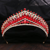 Silver Tiara Crown Wedding Bride Party Crystal Diadem Rhinestone Headpiece