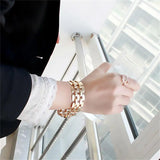 Silver Zinc Alloy Hollow Out Punk Bracelet And Bangles Jewelry Men And Women