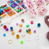 Silver Hair Ring Braid Beads Kit Hair Cuffs Dreadlock Accessories