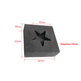 Silver Ingot Mold Heart Star Cross Graphite Crucible for Melting Metal