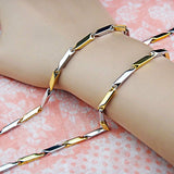 Silver Stainless Steel Men's Chain Necklace Twill Necklaces Party Jewelry