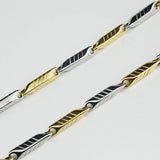 Silver Stainless Steel Men's Chain Necklace Twill Necklaces Party Jewelry
