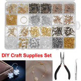 Silver Mixed Repair Metal Tools DIY Craft Supplies Set Jewelry Making