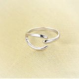 Silver Rose Gold-color Adjustable Wishbone Ring Everyday Jewelry