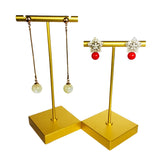 Silver Stainless Steel T-Shaped Earring Display Stand