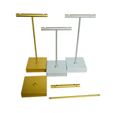 Silver Stainless Steel T-Shaped Earring Display Stand