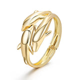 Silver Dolphins Bracelet Charm Jewelry for Women