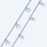 Crystal Beaded Chains, Brass Chain for DIY Jewelry Making
