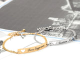 Personalized Silvery Steel Nameplate Bracelet BC373
