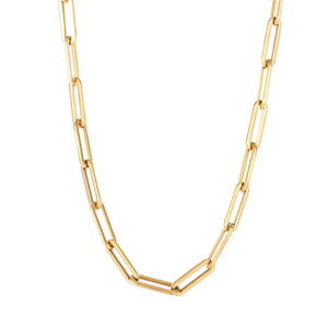 Stainless Steel Thin Chain Exaggerated Necklace