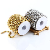 Stainless Steel Beads Chains DIY Jewelry Making Ball Bracelets Oval Necklace