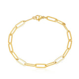 Stainless Steel Padlock Chain Toggle Bracelet for Women