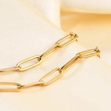 Stainless Steel Padlock Chain Toggle Bracelet for Women