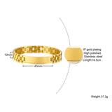 Custom Stainless Steel Men's ID Bracelet Engraving Laser Name Date Gift