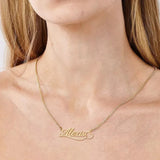 Stainless Steel Heart Necklace Personalized Name Choker Pendant
