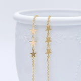 Star Beaded Chain 6.6mm Plated Brass Star Link Chain
