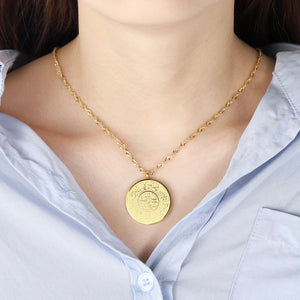 Islamic Calligraphy Quran Necklace Personalized Stainless Steel Pendant