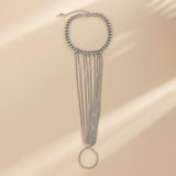 Tassel Chain Beach Anklet Women Foot Jewelry Vintage Ethnic