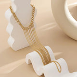 Tassel Chain Beach Anklet Women Foot Jewelry Vintage Ethnic