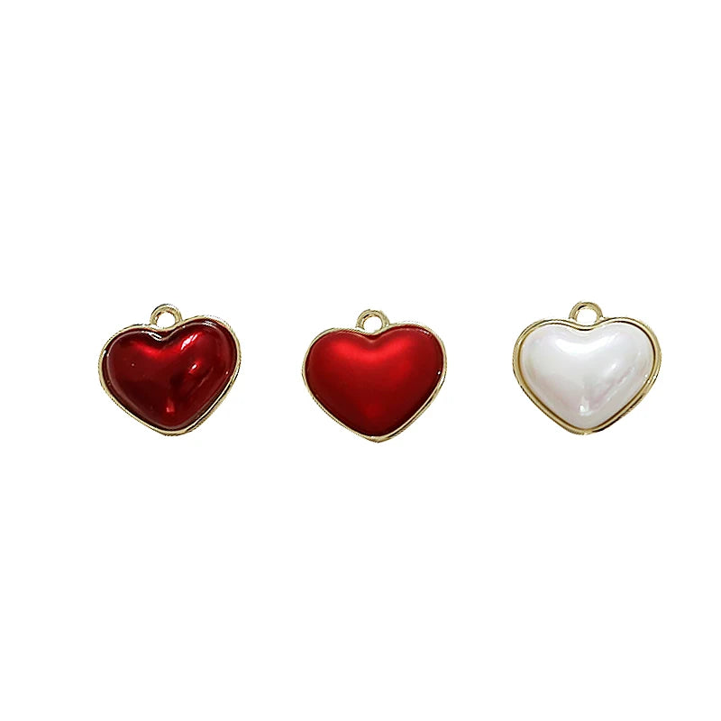 Heart Charms DIY Jewelry Findings Earring Necklace Pendants