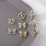 Crystal Rhinestone Pearl Alloy Charms 20pcs Earring Pendants