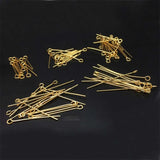 Stainless Steel Eye Pins Findings Head Pins 2.1mm Hole 0.7mm