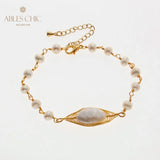 Baroque Freshwater Pearl Bracelet Women Charms Vintage