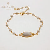 Baroque Freshwater Pearl Bracelet Women Charms Vintage