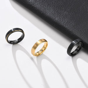Tungsten Carbide Wedding Rings Plated Band 5mm Couple Ring Set