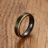 Tungsten Carbide Wedding Rings Plated Band 5mm Couple Ring Set