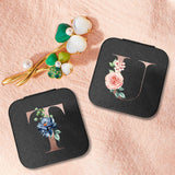 Watercolor Letters Jewelry Box Organizer Display Travel Jewelry Boxes