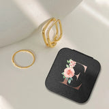 Watercolor Letters Jewelry Box Organizer Display