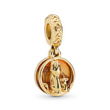 Wheat Lion King Forbidden City Lamp Charms Fit Women Bracelet Bangles