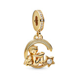 Wheat Lion King Forbidden City Lamp Charms Fit Women Bracelet Bangles