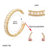 Baroque Pearl Bracelet Wire Strings Adjustable for Women