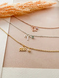 Zodiac Bracelet with Birthstone, Personalized Astrology Jewelry