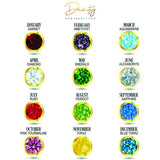 Zodiac Bracelet with Birthstone, Personalized Astrology Jewelry