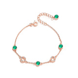 925 Sterling Silver Four Leaf Clover Bracelet