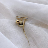 Queen Head Tassel Brooch Costume Collar Pin Sweater Accessories