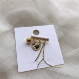 Queen Head Tassel Brooch Costume Collar Pin Sweater Accessories