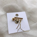 Queen Head Tassel Brooch Costume Collar Pin Sweater Accessories