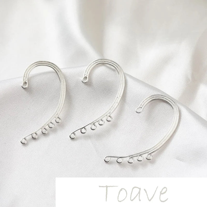 Gold-Clad Copper Earrings DIY Material Accessories