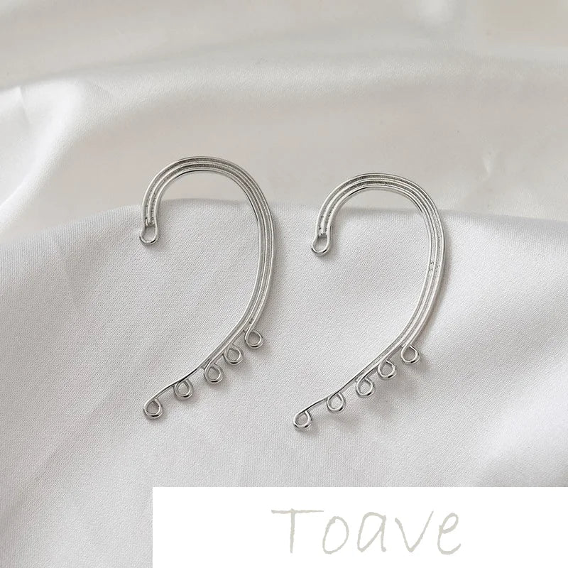 Gold-Clad Copper Earrings DIY Material Accessories