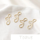 Gold-Clad Copper Plated Metal Earrings DIY Material