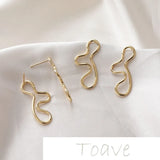 Gold-Clad Copper Plated Metal Earrings DIY Material