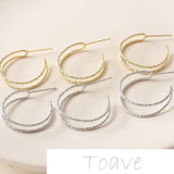 Gold-Copper Plated Flower Ring Earrings DIY Accessories