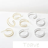 Gold-Copper Plated Flower Ring Earrings DIY Accessories