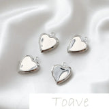 Gold-Clad Copper Peach Heart Frame DIY Earring Necklace Accessories